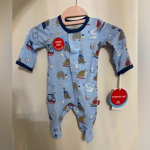 🦖🦕 NWT!! Ski Rex Modal Magnetic Me Footie!! 🦖🦕